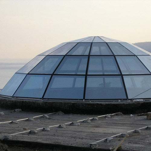 Ремонт стеклянного купола Химки