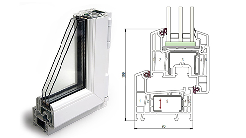 Балконный блок 1500 x 2200 - REHAU Delight-Design 40 мм Химки