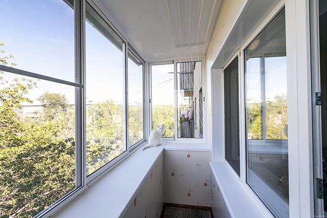 Остекление балкона алюминиевыми конструкциями Химки
